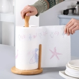 Кухонная ткань в стиле сплошной древесины с бумажной стойкой без удара на полке на полке на салфе в стиле европейской стили и бумажной полкой