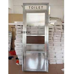 复古风玻璃镀锌门小众室内门休闲入户门简约装饰创意酒吧门民宿门