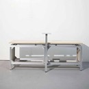 简约卡座长凳奶茶店咖啡厅餐桌商用酒吧餐饮靠墙桦木吧台桌椅组合