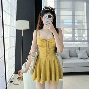 2026新款泡私汤温泉连体泳衣女款绝美高级感显瘦分体平角裤泰式