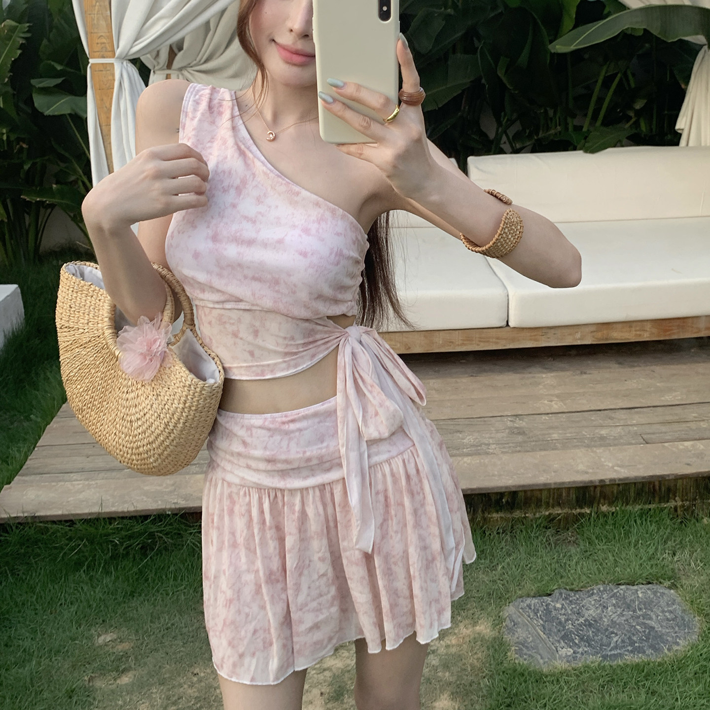 2026新款绝美分体比基尼三件套度假沙滩泳衣女款性感纯欲风高级感