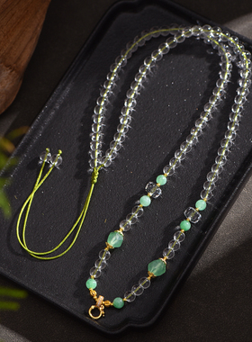 清仓泰国佛牌6mm白水晶吊坠链