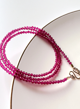 s925纯银14k金女佛牌链