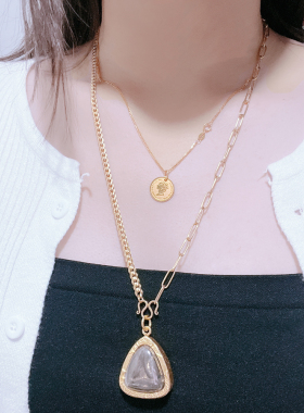 钛钢泰国佛牌链男女锁骨链