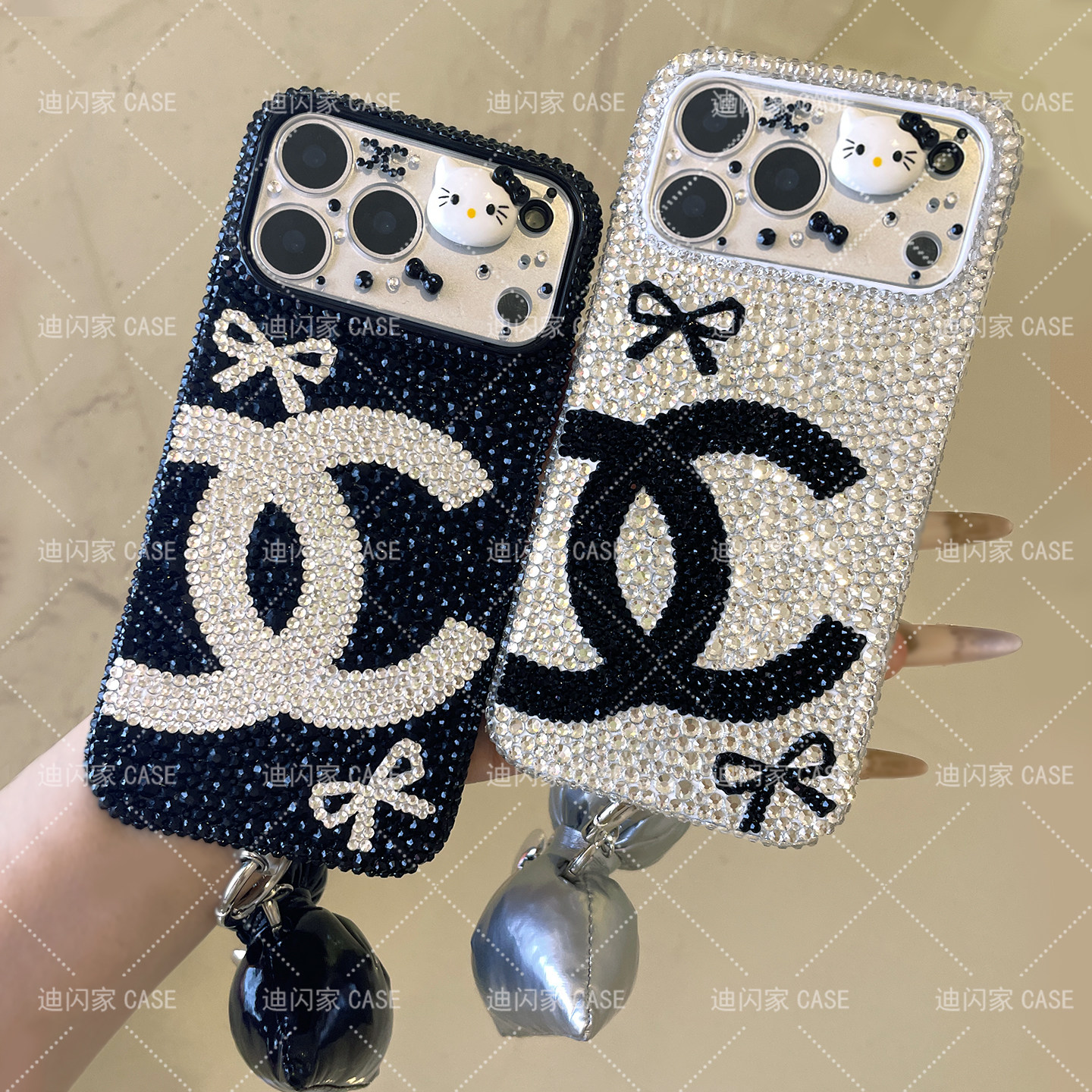 适用iPhone18ProMax手机壳水钻小香风苹果17promax新款16plus定制diy边框硬套小众高级感15奢华