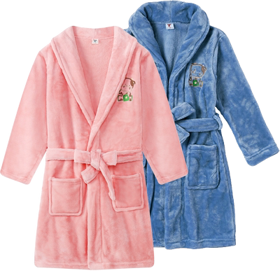 儿童睡袍儿童睡袍秋冬法兰绒保暖