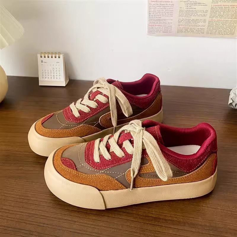 2026年夏季厚底德训小白鞋女新款学生复古百搭休闲运动板鞋ins潮