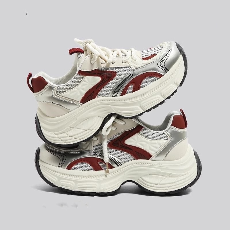 老爹鞋2026新款夏季薄款透气鞋子时尚旅行厚底休闲鞋网面跑步鞋