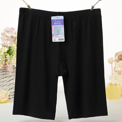 莫代尔薄款防走光加大码5分短裤