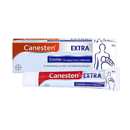 德国拜耳Canesten凯妮汀脚气抗真菌软膏20G手足脚真菌软膏