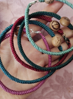 12生肖防小人五彩手绳男女通用包邮大小可调节手工编绳手链手串