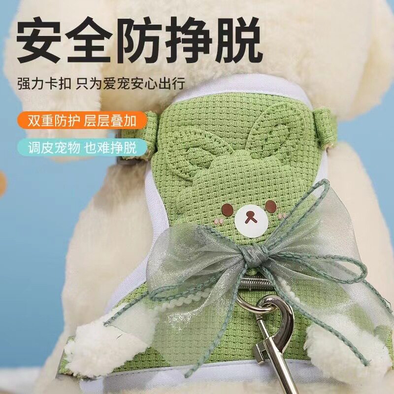 厂家狗狗猫咪宠物猫牵引绳外出背心式绳链四季通用幼猫跨境热销