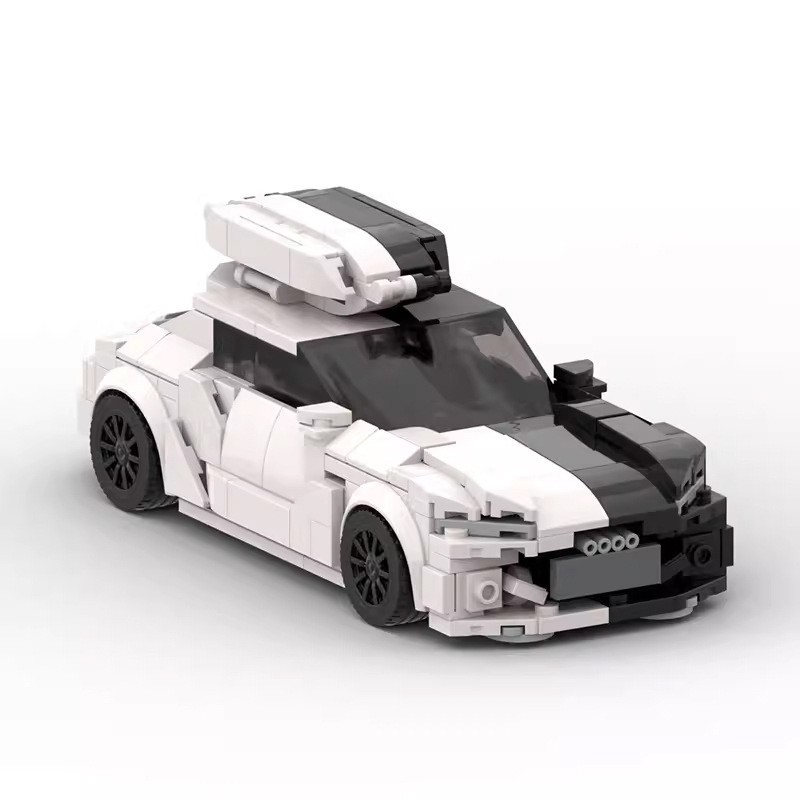 moc汽车模型兼容speed8格车奥迪rs6男孩拼装积木玩具跑车礼物