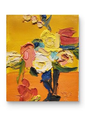 【花影】贾翼鸣 35*30 布面油画 H6257
