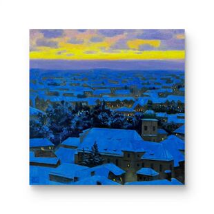 【寒冬】汤克岱 35*35 油画 2023 H4950