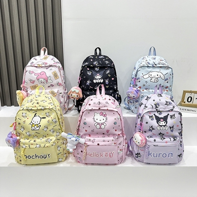库洛米双肩包小学生美乐蒂书包一年级背包二年级卡通休闲旅行背包