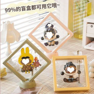 防氧化PE膜首饰盒便携透明收纳盒项链耳环耳钉手办薄膜悬浮展示盒