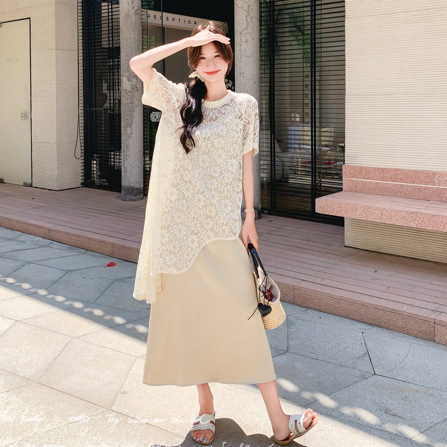 夏季新款罩衫连衣裙两件套2C018-6001-P165-K248,女装套装/套裙,2C018