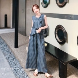 条纹牛仔两件套2C018-K825-P150-K218，女装套装/套裙，2C018