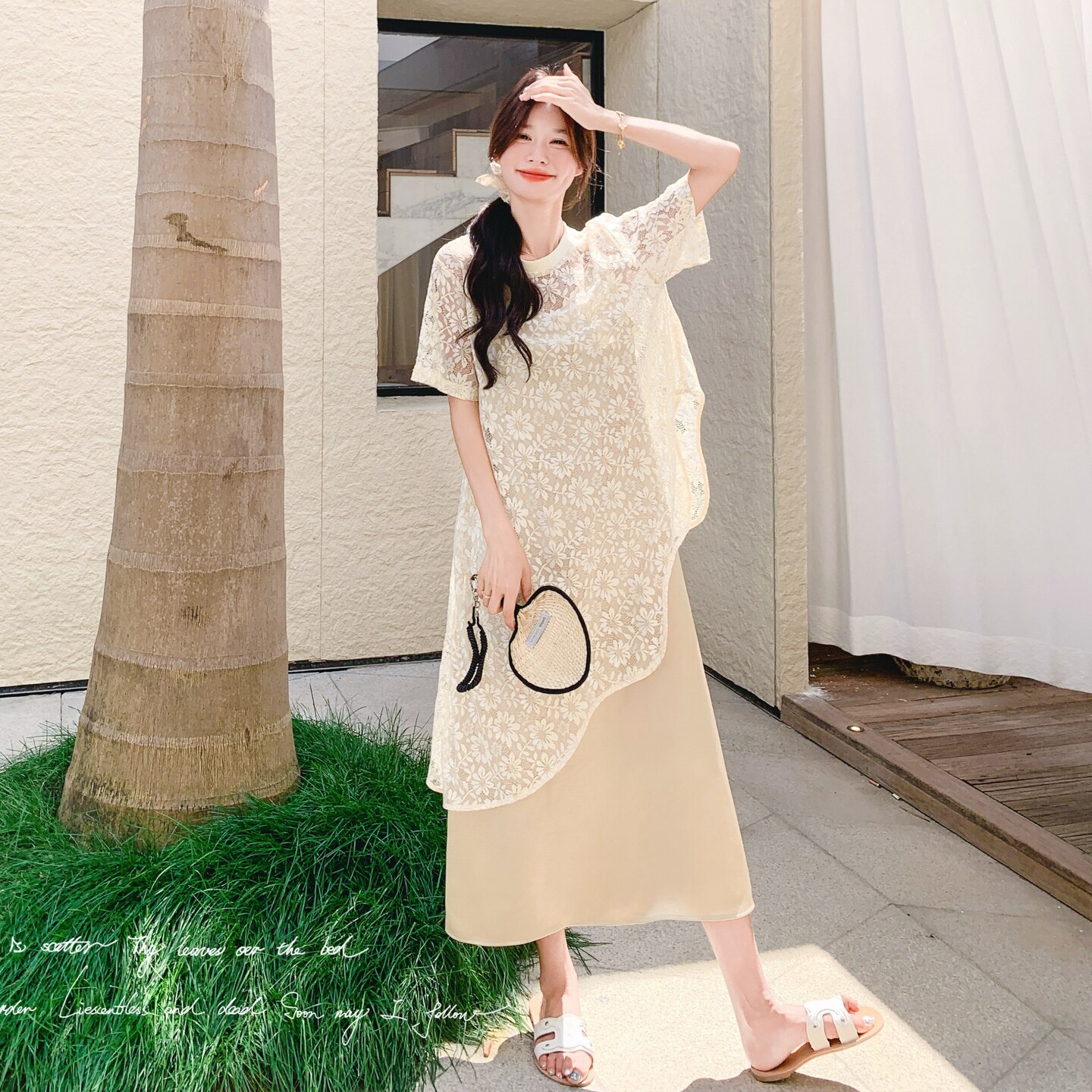 夏季新款罩衫连衣裙两件套2C018-6001-P165-K248,女装套装/套裙,2C018