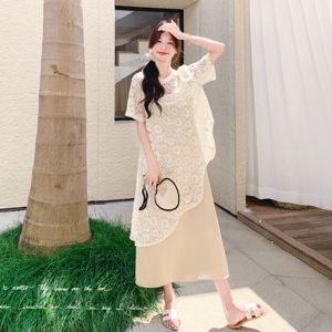 夏季新款罩衫连衣裙两件套 2C018-6001-P165-K248图片