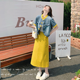 夏季新款数据好牛仔小衫半身裙两件套2C018-K909-P145-K208，女装套装/套裙，2C018