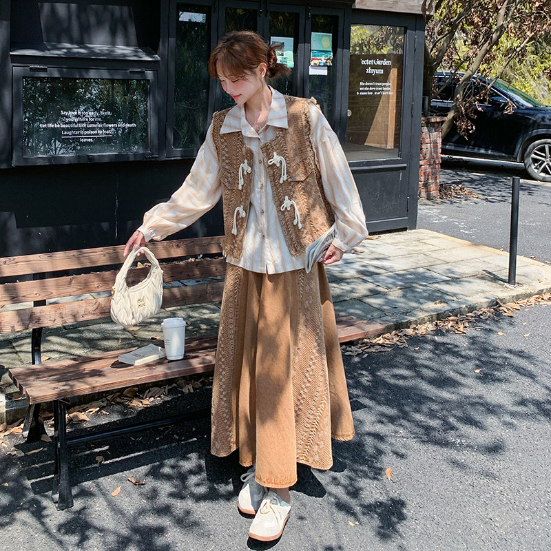 春装新款牛仔三件套2C018-0177-P195-K298,女装套装/套裙,2C018
