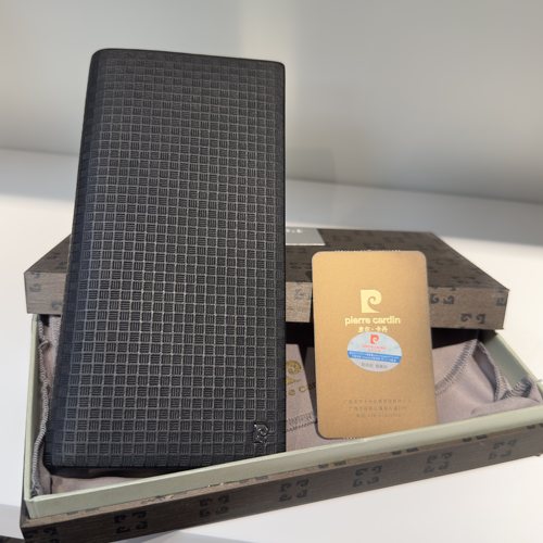 孤品撤柜品牌男士长款钱包多卡位进口头层牛皮防伪码带包装盒Y106