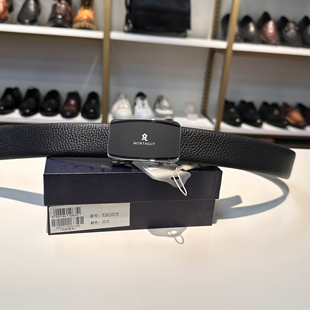 撤柜高端品牌梦男内穿皮带腰带双面头层摔牛皮特别柔软舒适3.5宽