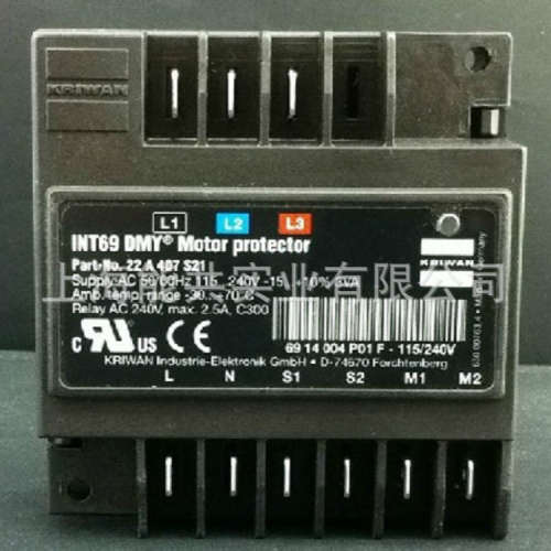 德国KRIWAN INT69DMY丹弗斯压缩机电机马达保护器 马达控制器
