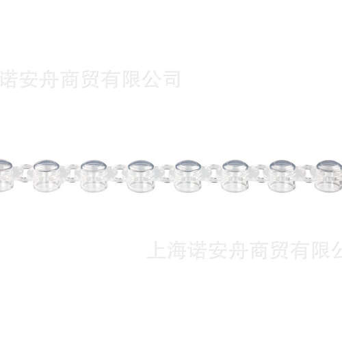 PCR-02CP-C Axygen爱思进0.2ml透明PCR八排管鼓盖 适配PCR-0208-C