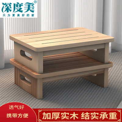 深度美实木脚踏凳子结实