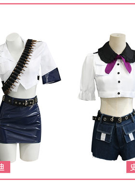 吊带袜天使cos服 潘迪史朵巾女警Stocking手办同款全套性感女仆装