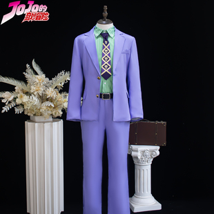 JOJO的奇妙冒险cos服吉良吉影cosplay二次元舞台服万圣节套装全套