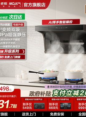 名气小黑翼pro抽油烟机家用顶侧双厨房大吸力5508H老板出品油烟机