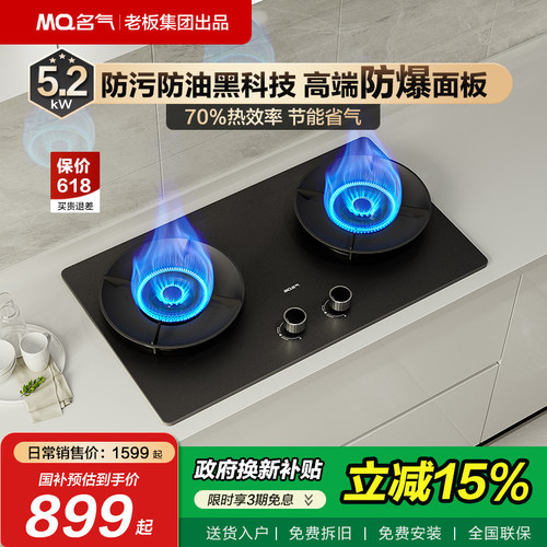 【防爆灶】名气天然气防爆燃气灶家用双灶煤气灶台老板出品6310G