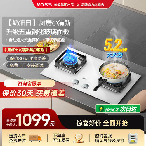 名气老板集团白色灶具