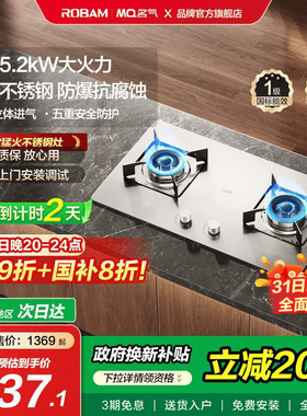 【不锈钢灶】名气燃气灶家用煤气天然气灶台液化气老板出品6210G