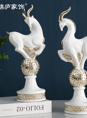 欧式风客厅电视柜创意桌面摆件