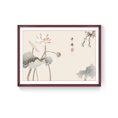 良木餐厅新中式寓意好挂画