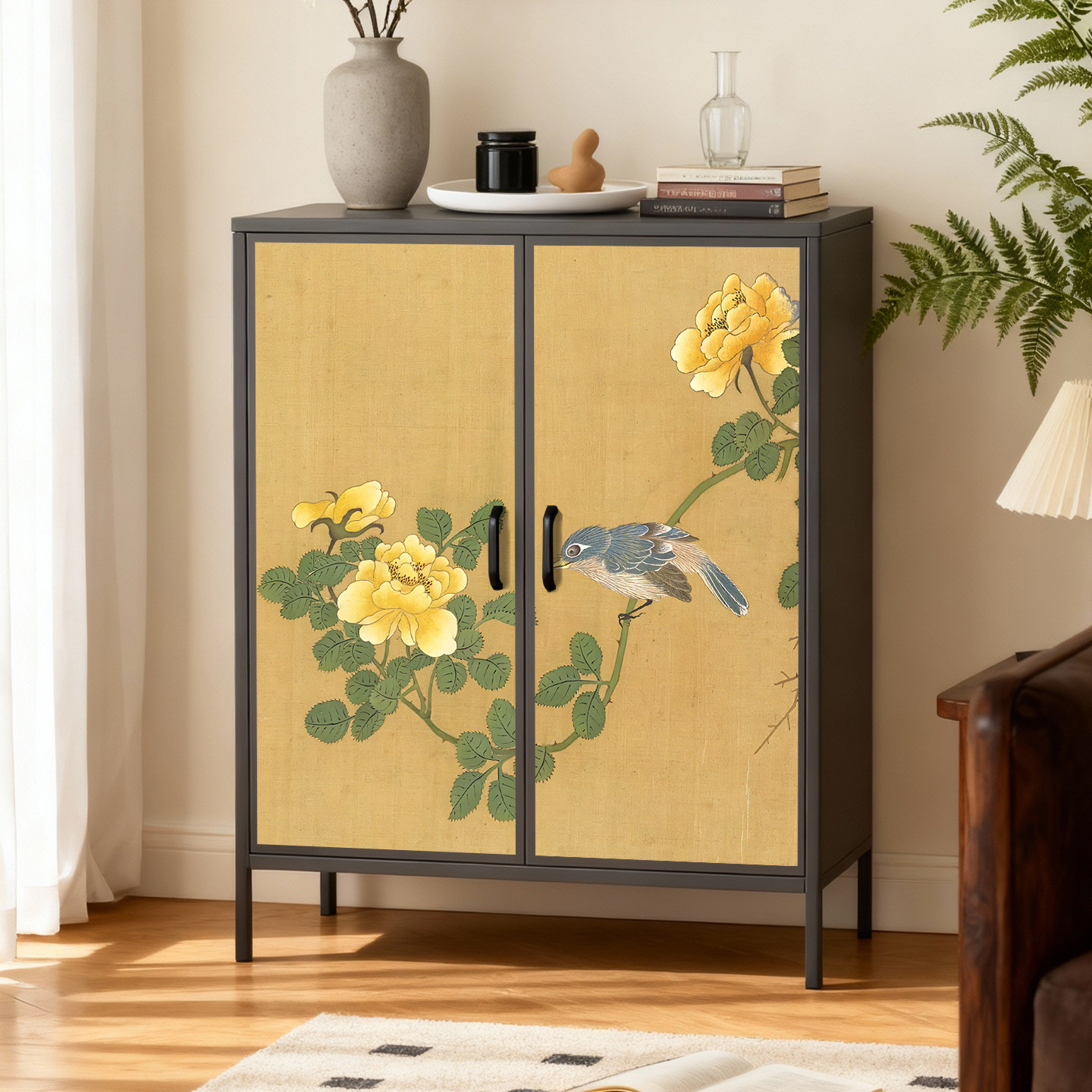 客厅斗柜靠墙沙发侧边储物柜宋氏美学卧室床头置物柜玄关柜收纳柜,收纳整理,收纳柜,淘宝优惠券,粉丝福利购,淘宝优惠卷