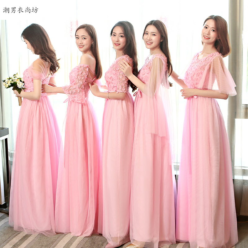 伴娘服韩版蕾丝长款姐妹l团结婚礼服裙显瘦宴会粉绿紫色礼服/晚装在类目 女装/女士精品, 婚纱/旗袍/礼服, 礼服/晚装中 - 来自Buy2taobao.com提供专业的淘宝代购服务