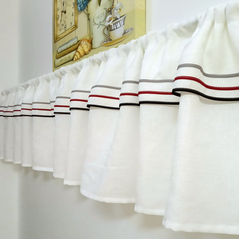 简约北欧几何彩条纹背景装饰半帘