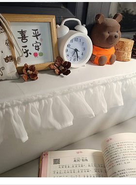 定制装饰花边小短帘自粘魔术贴