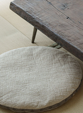 释小手作原创设计圆形蒲团坐垫榻榻米窗台禅坐垫子家用地上可拆卸