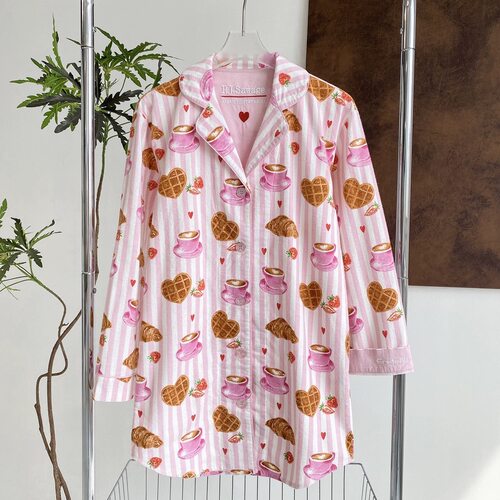 Pjs男友风女睡裙家居服