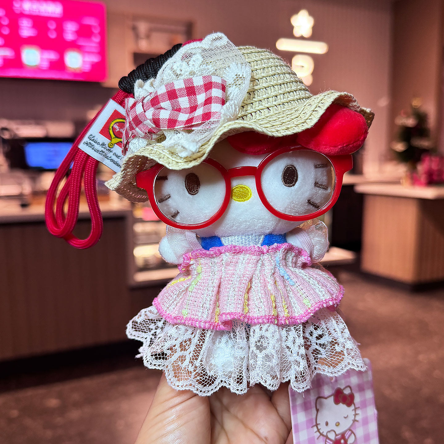 正版hellokitty三丽鸥包包挂件毛绒玩偶公仔书包挂饰猫咪可爱装饰