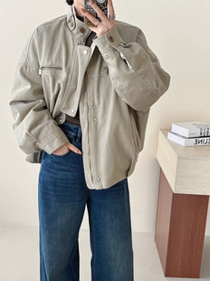 100棉工装感甜酷立领夹克羽绒外套女25秋冬显高百搭羽绒夹克8219