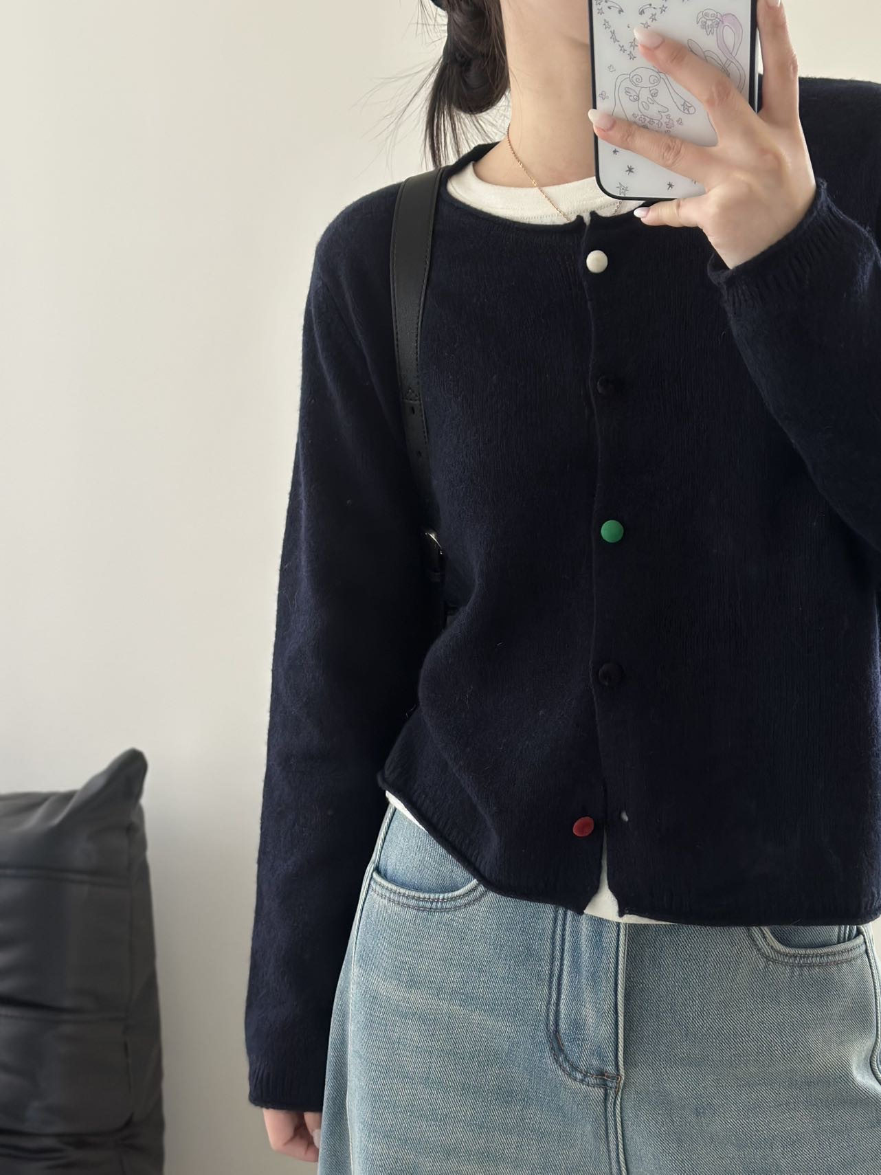 100全羊毛衫女秋冬复古温柔百搭彩扣针织开衫氛围感保暖毛衣0213,女装/女士精品,毛针织衫,淘宝优惠券,粉丝福利购,淘宝优惠卷