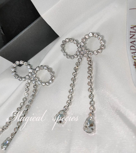 物种迪斯尼公主银针满钻蝴蝶结